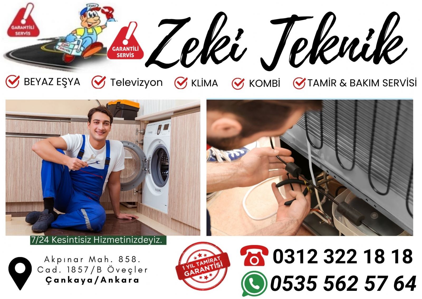 Öveçler Beyaz Eşya Servisi