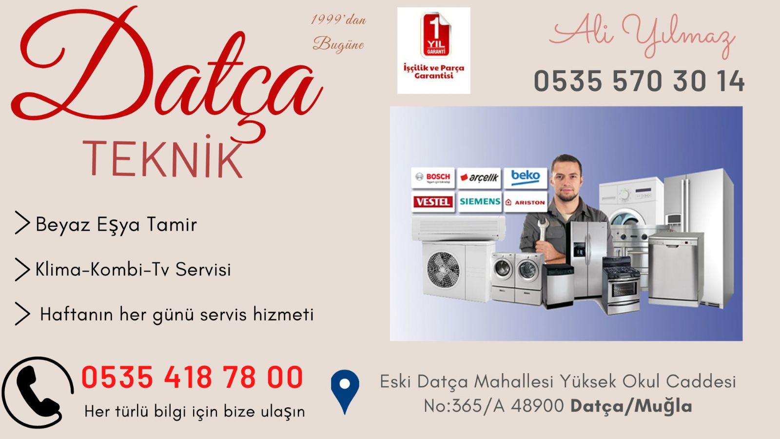 Datça Beyaz Eşya Servisi