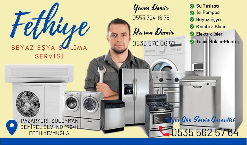 Fethiye Beyaz Eşya Servisi,