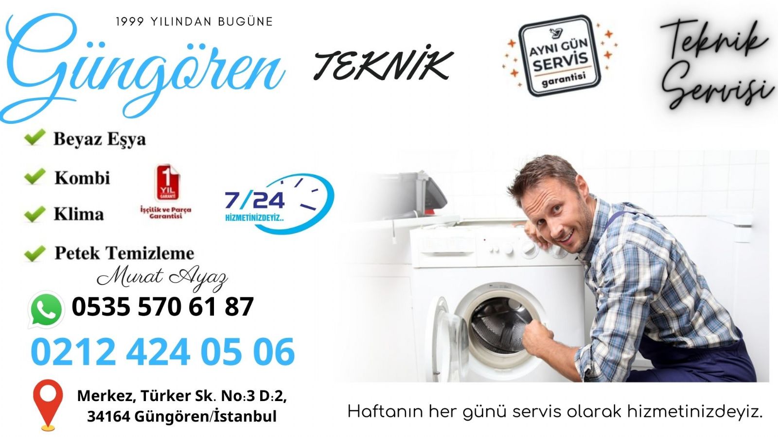 Güngören Beyaz Eşya Servisi