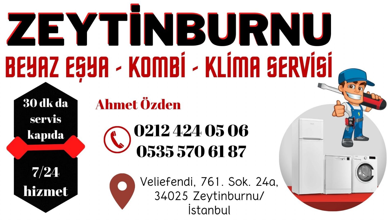 zeytinburnu beyaz eşya servisi