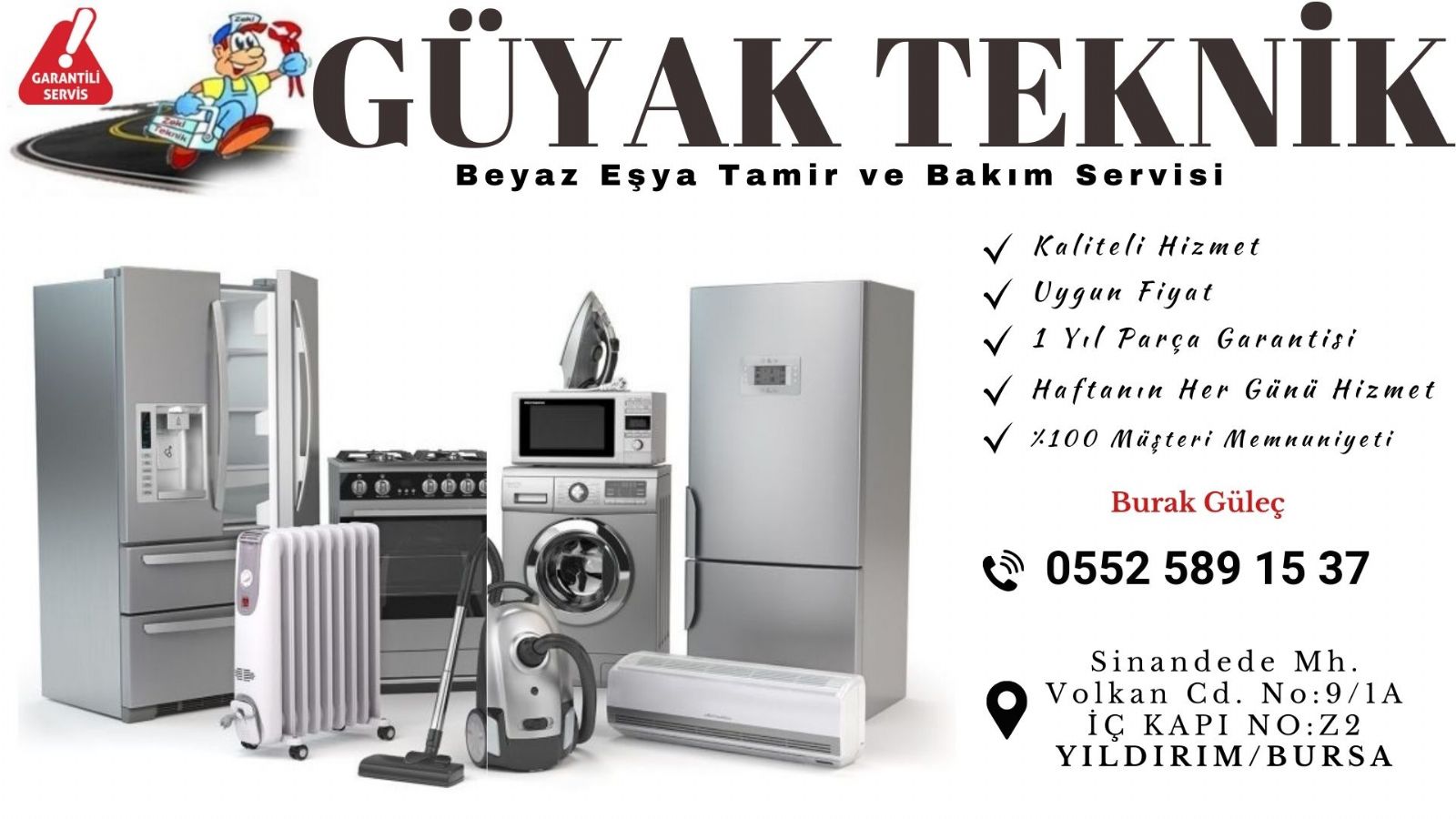 Bursa Fethiye Beyaz Eşya Servisi