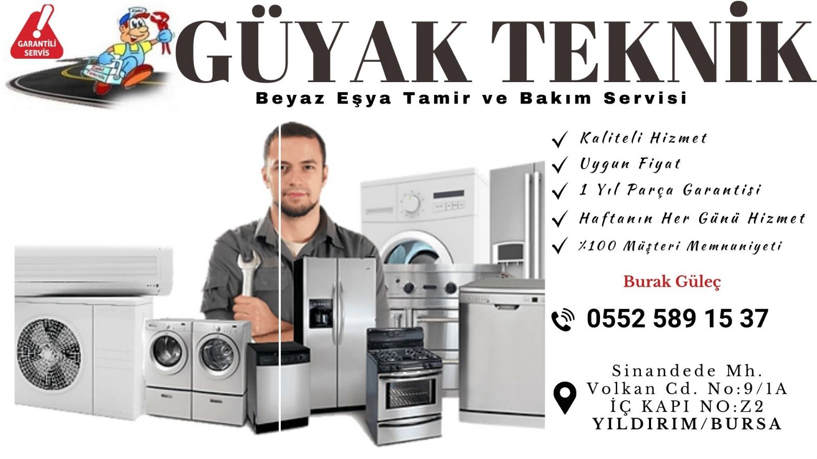 Bursa İhsaniye Beyaz Eşya Servisi