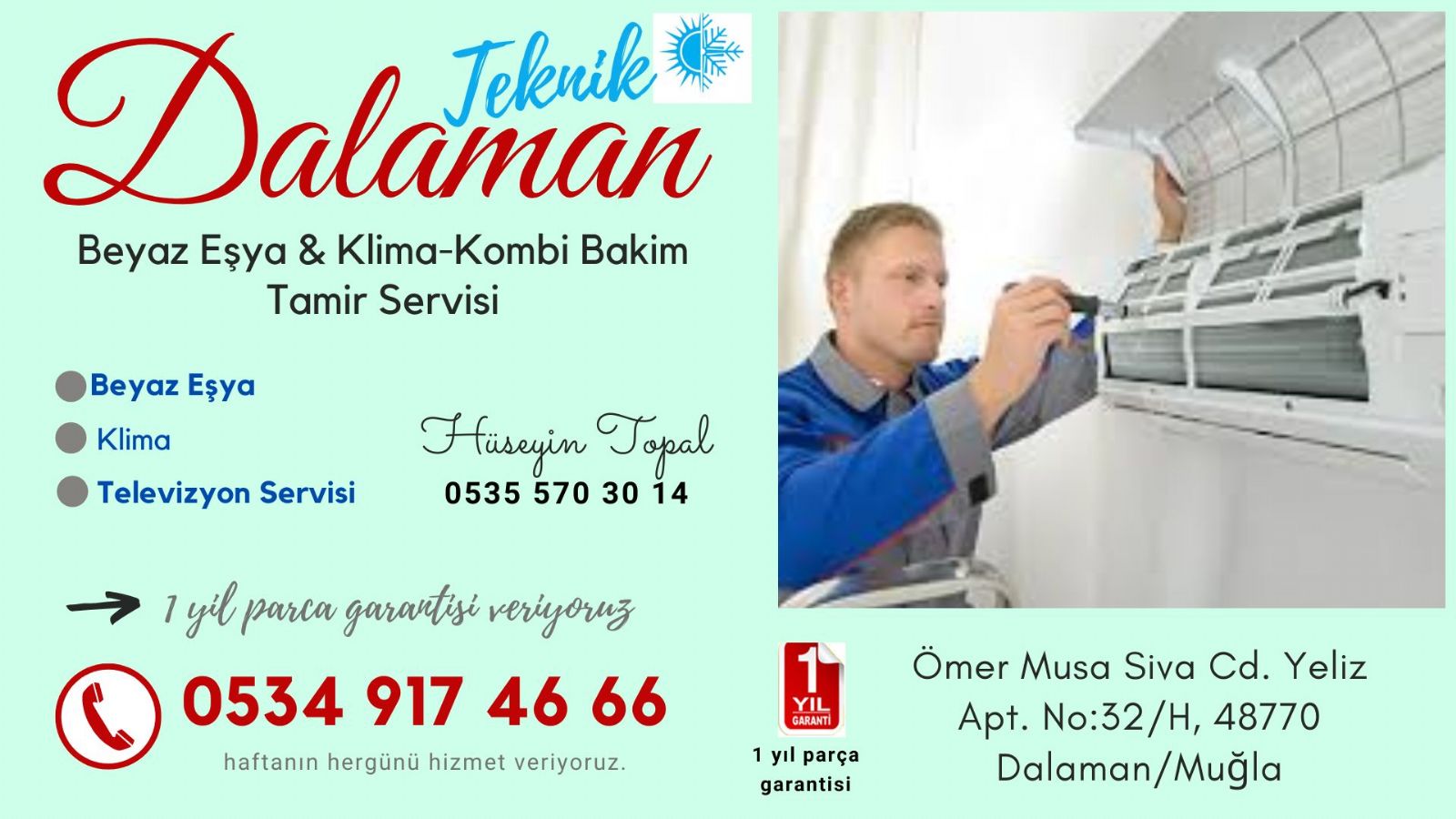Dalaman Beyaz Eşya Servisi