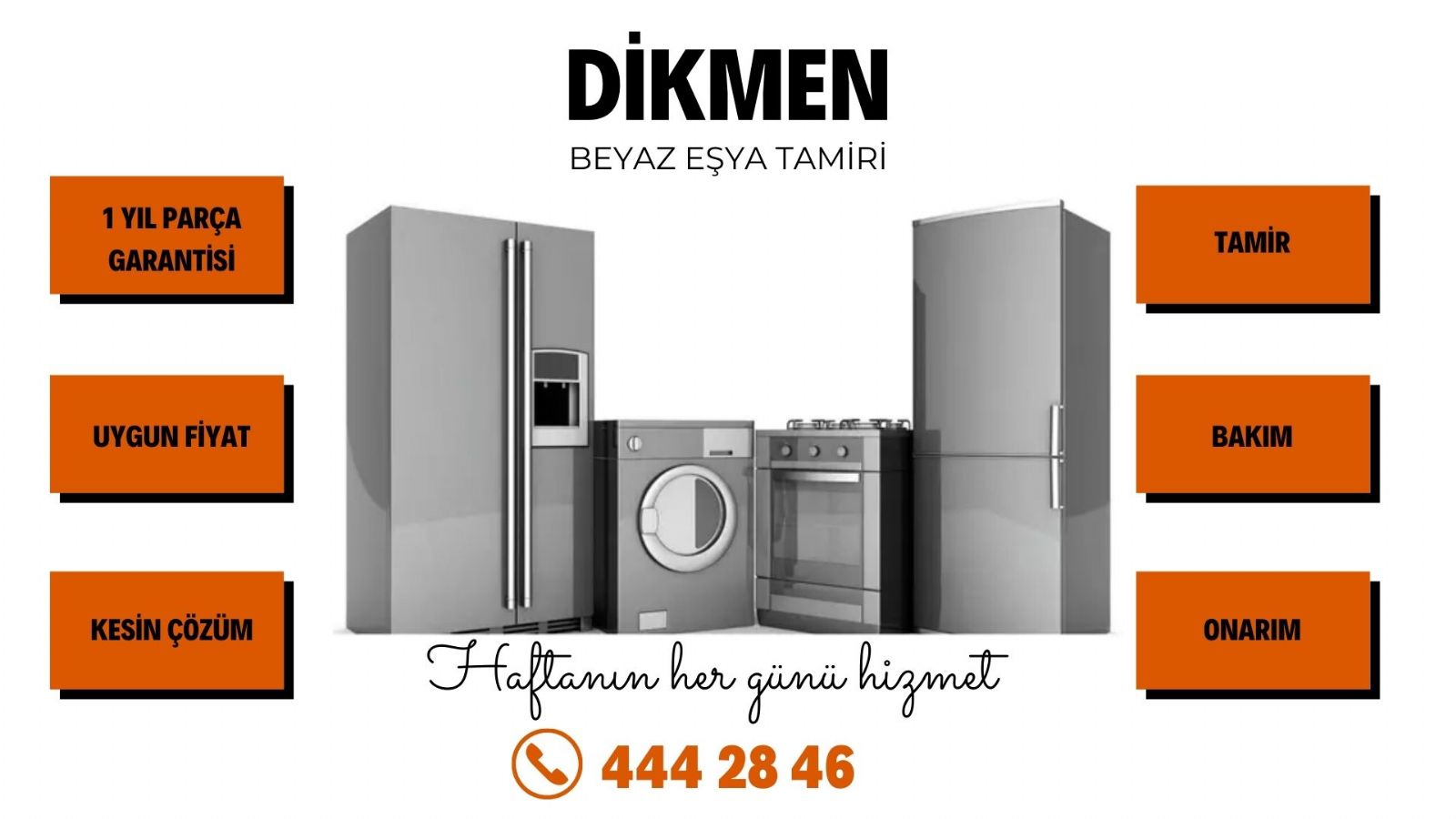 dikmen beyaz eşya tamir