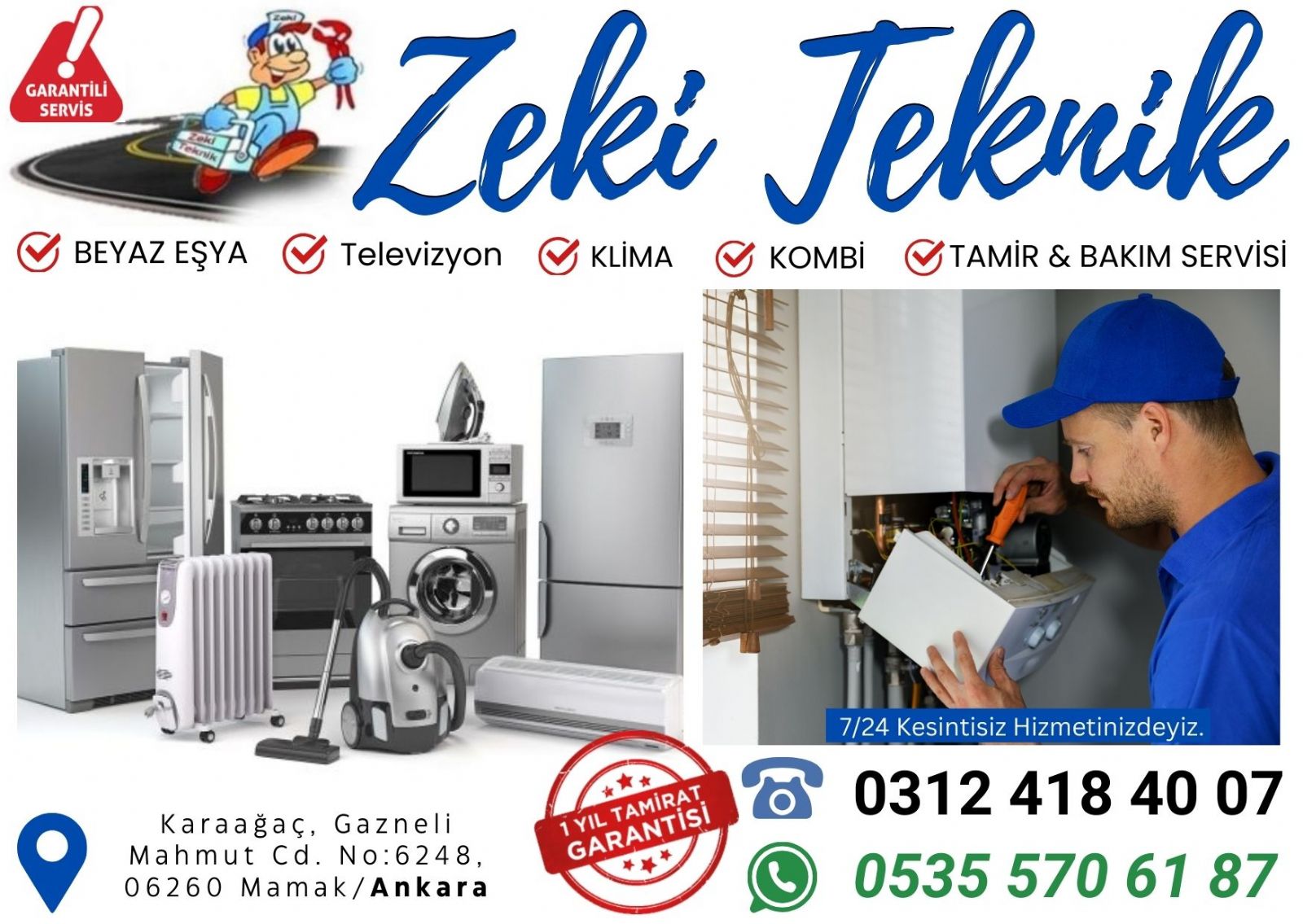 Mamak Beyaz Eşya Servisi