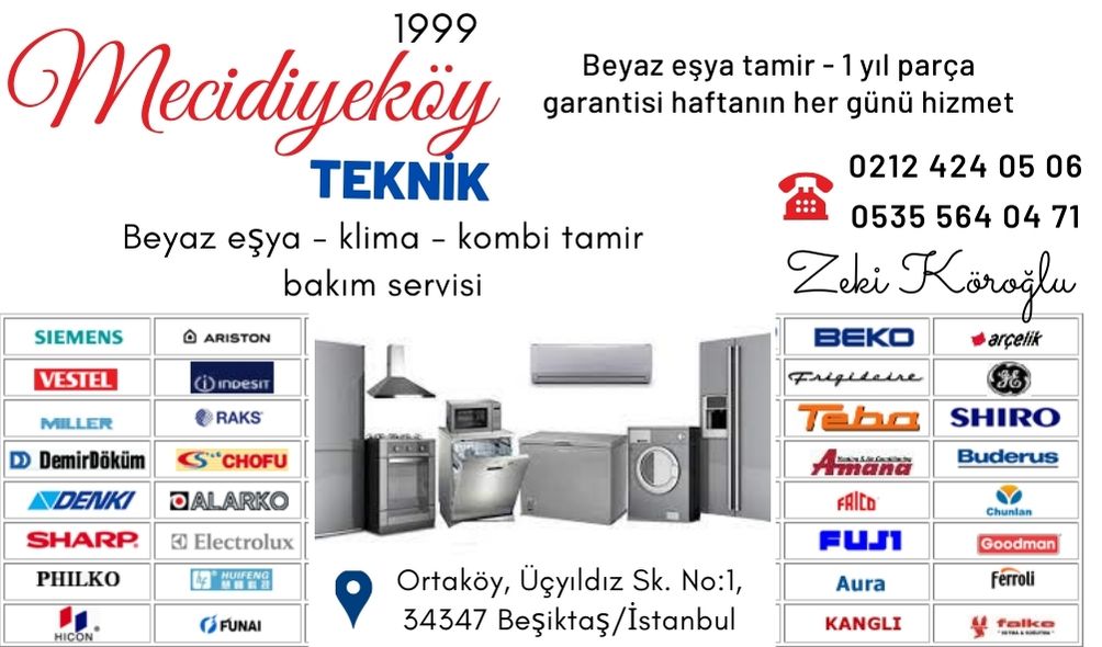 Mecidiyeköy Beyaz Eşya Servisi