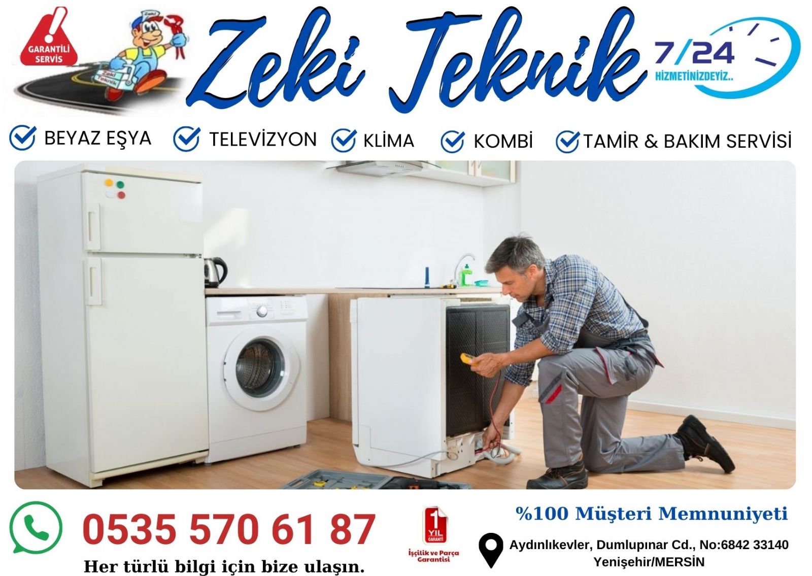 Mersin Yenişehir Beyaz Eşya Servisi 